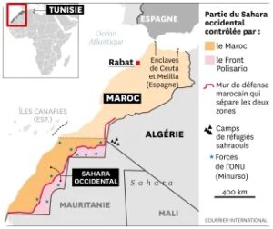 الصحراء الغربية مشتركة بين المغرب وجبهة البوليساريو. البريد الدولي